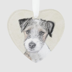 Ornamento Pintura grossa de Russell Terrier - Arte original