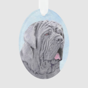 Ornamento Pintura Mastiff Neopolita - Arte Cão Original