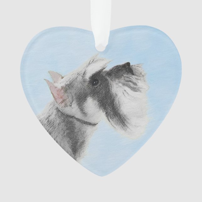 Ornamento Pintura Schnauzer (Giant, Standard) - Arte Canina (Frente)