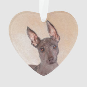 Ornamento Pintura Xoloitzcuintli - Arte Cachorra Original
