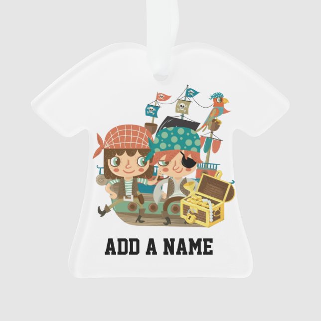 Ornamento Piratas com tesouro (Frente)