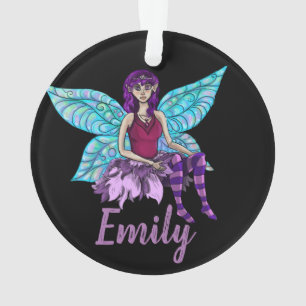 Ornamento Pixie de asa personalizável