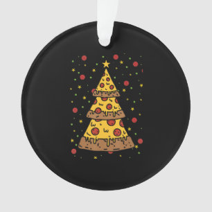 Ornamento pizza de natal luzes xmas homens rapazes