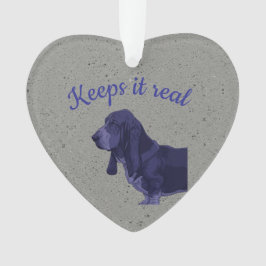 Ornamento Placa para Basset Hound