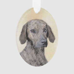 Ornamento Plott Painting - Arte de Cachorro Original