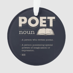 Ornamento Poeta Definição Engraçado Laureate Novelty Cerâmic