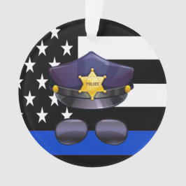 Ornamento Policial Thin Blue Line