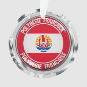 Ornamento Polinésia Francesa Redonda Emblem