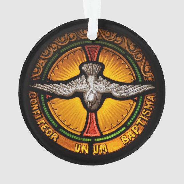 Ornamento Pomba do vitral (Verso)