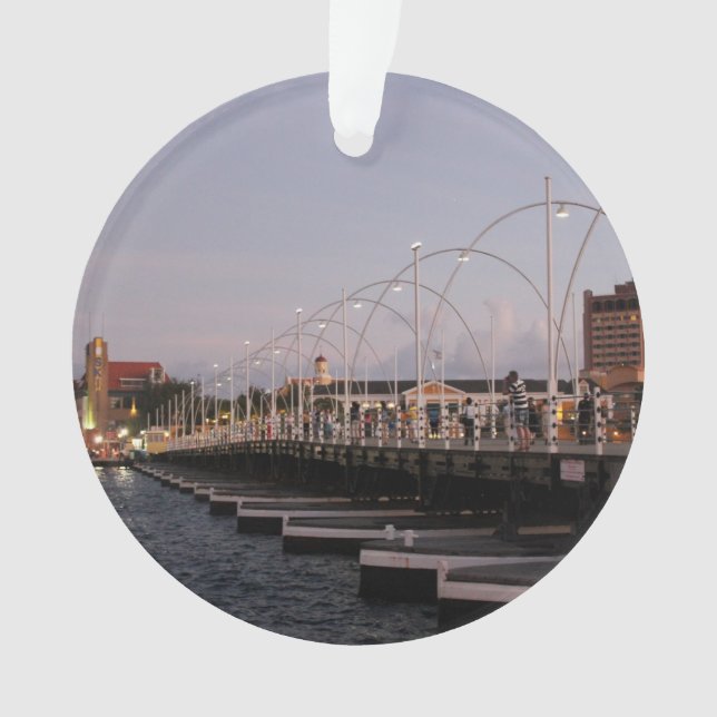 Ornamento Ponte Curaçao Queen Emma Pontoon em Dusk (Frente)