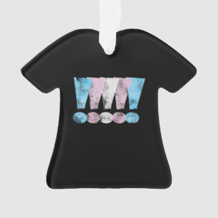 Ornamento Pontos de exclamação do orgulho do Transgender