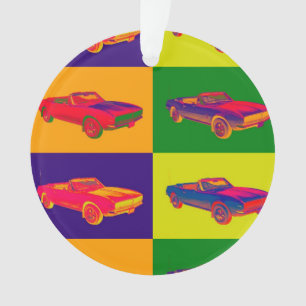 Ornamento Pop art 1967 do Convertible de Chevy Camaro RS