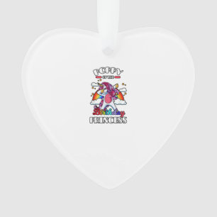 Ornamento Pópi Da Princesa De Aniversário Unicórnio Arco-Íri