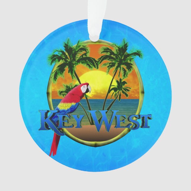 Ornamento Por do sol de Key West (Frente)