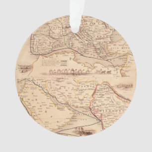 Ornamento Por terra rota a India