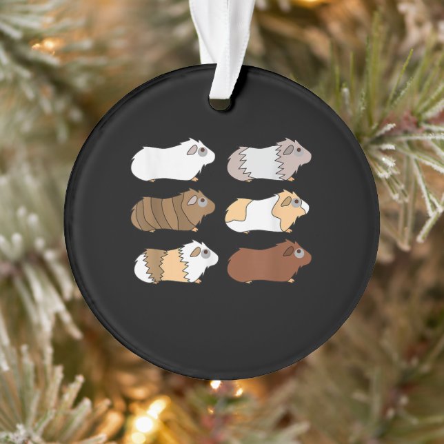 Ornamento Porco| Love Guiné Pig Wheek Me Feed (Árvore)