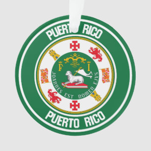 Ornamento Porto Rico Round Emblem