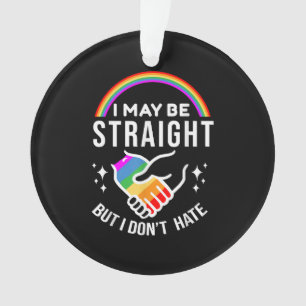 Ornamento Posso ser Hetero, mas não odeio Orgulho gay LGBT