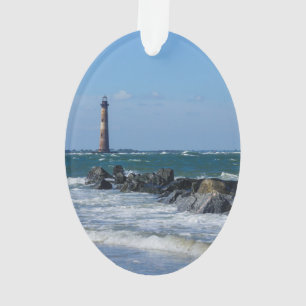 Ornamento Praia do insensatez do farol de Morris