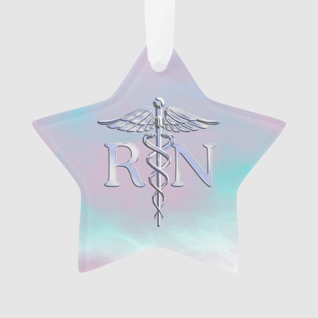 Ornamento Prata Como RN Caduceus (Frente)