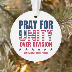 Ornamento PRAY FOR UNITY National Day Prayer Custom