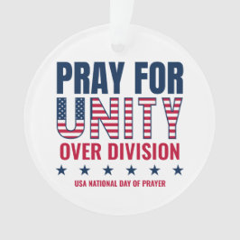 Ornamento PRAY FOR UNITY National Day Prayer Custom