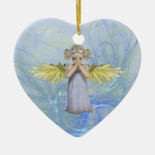 Ornamento Praying do anjo (Frente)