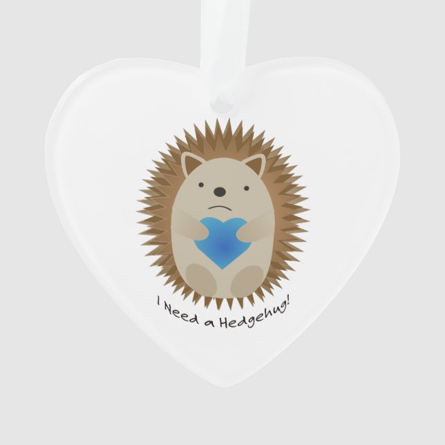 Ornamento Preciso de um Hedgehog Hedgehug (Verso)