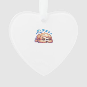 Ornamento Preguiça Sonolenta Kawaii Dormindo Zzz Animal Preg
