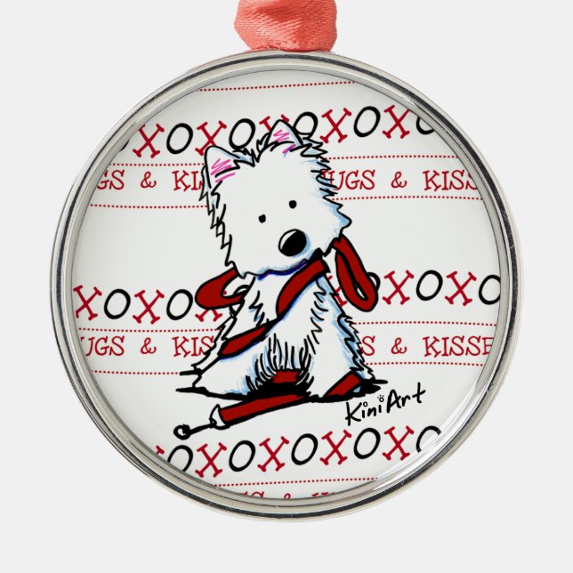 Ornamento Premium de Hugs & Kisses (Frente)