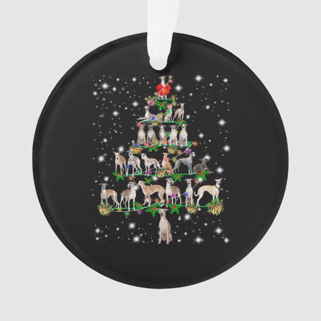 Ornamento presente de decoração da árvore de Natal engraçado (Frente)