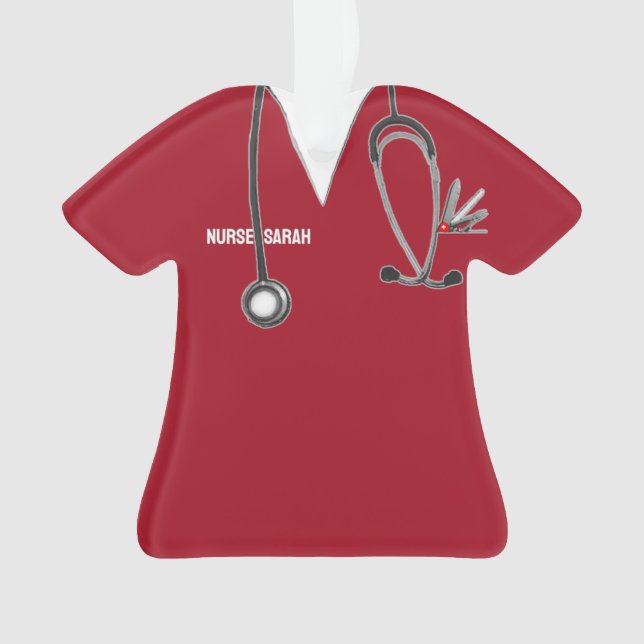 Ornamento Presente de Enfermeira Criativa (Frente)
