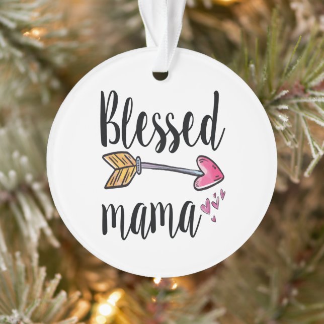 Ornamento Presente de Mãe Abencoada para Mamãe (Árvore)
