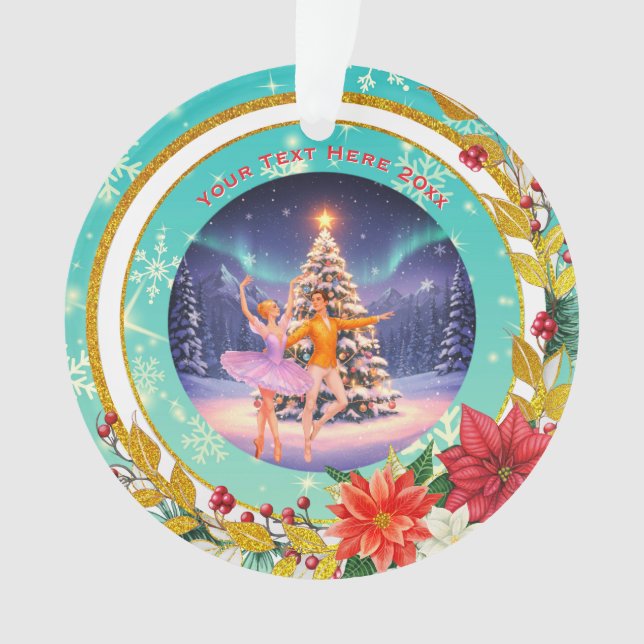Ornamento Presente de Natal do Quebra-Nozes, Lembrança de Fé (Frente)