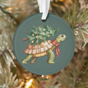 Ornamento Presente de Natal para Amante de Tartaruga Marinha