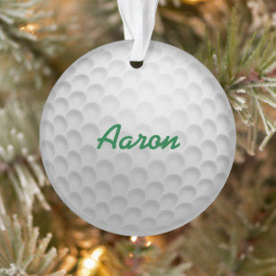 Ornamento Presente de Ornamentação de Golfe Personalizado