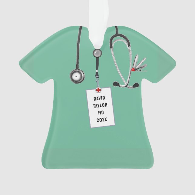 Ornamento Presente do Doutor Personalizado (Frente)