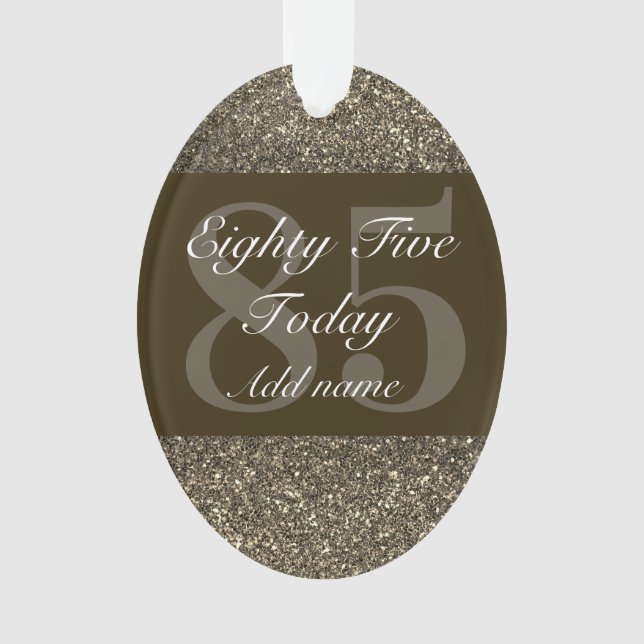 Ornamento presente especial personalizado de adorno de anive (Frente)