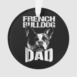 Ornamento Presente no cão Pai francês Bulldog