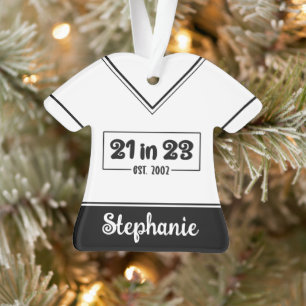 Ornamento Presente Personalizado de Aniversário de 21 Anos 2