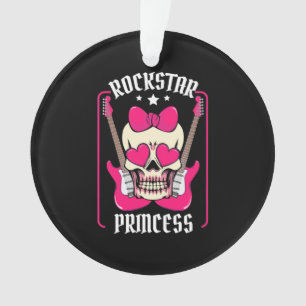 Ornamento Presente Xmas   Rockstar Princess Skull
