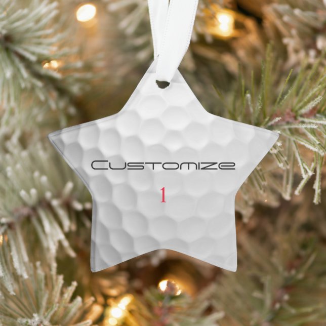 Ornamento Presentes de Bolas de Golfe Personalizadas da Séri (Árvore)