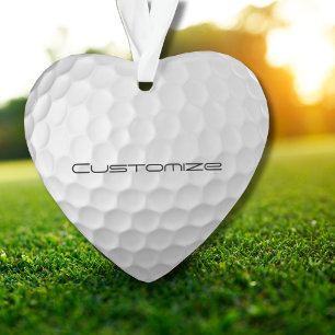 Ornamento Presentes de Bolas de Golfe Personalizadas da Séri