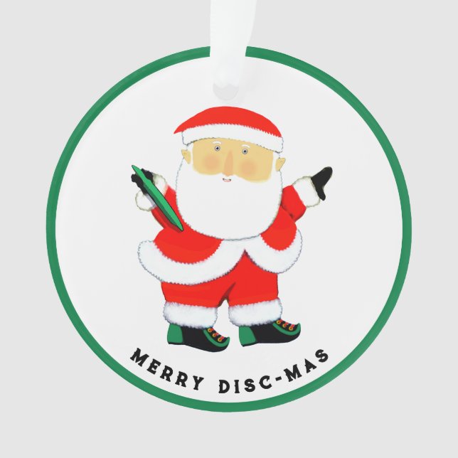 Ornamento Presentes de Frisbee Foliday (Frente)