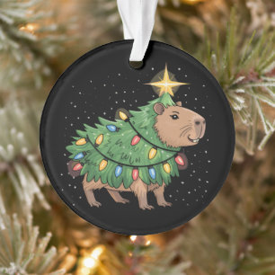 Ornamento Presentes de Natal de Capivara Capivara Árvore de