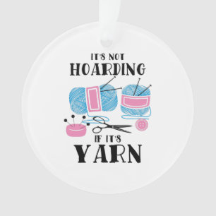 Ornamento Presentes para tricô de crochê