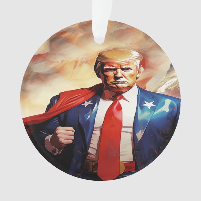 Ornamento Presidente Donald J Trump Ornament acrílico (Frente)