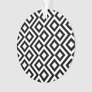 Ornamento Preto e Branco Meander