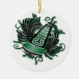 Ornamento preto e verde do elogio das qualidades