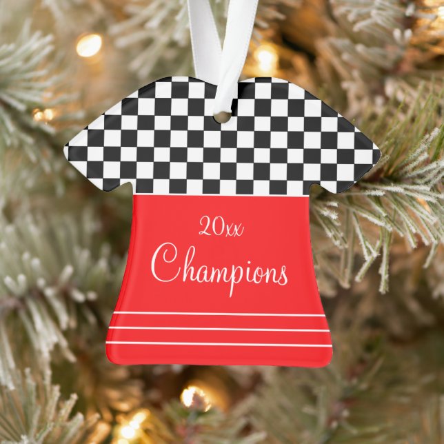 Ornamento Preto Vermelho e Branco (Árvore)